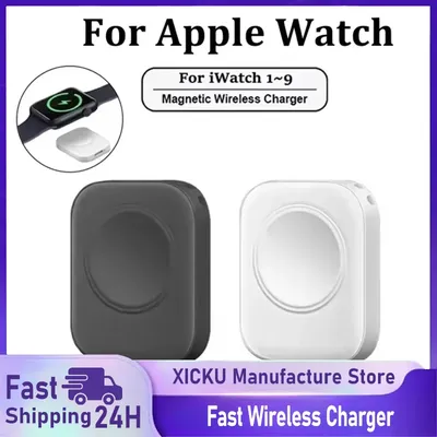 Apple Watch 시리즈 5 6 7 8 9 SE 유형 C 용 자기 무선 고속 충전기 iPhone 용 iWatch 시리즈 2 3 4 5 6 용 충전기 변환